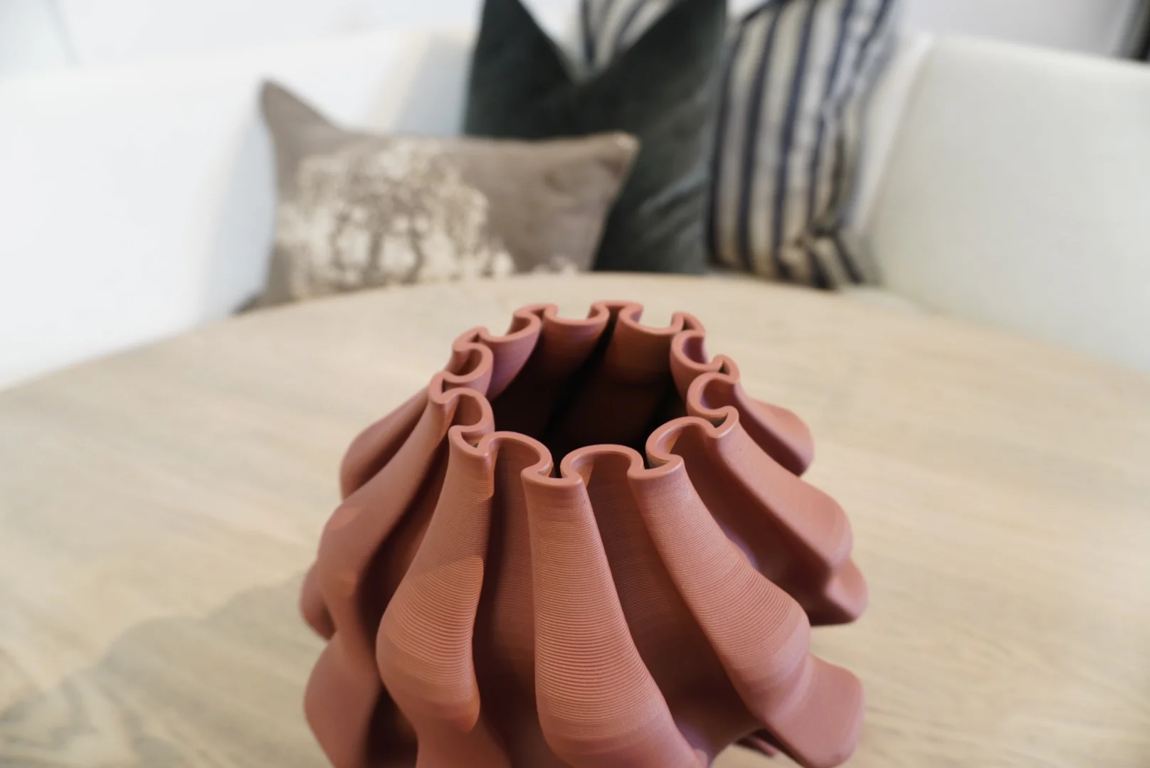 Burgundy 3D Printed Vase - Image 5