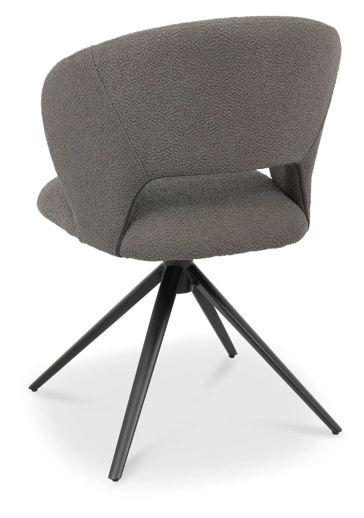 Chloe Grey Boucle Fabric Dining Chair - Image 4