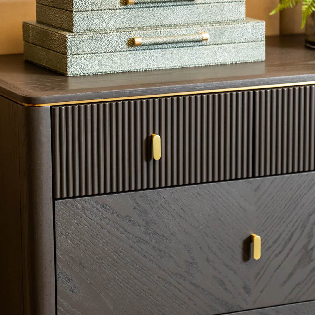 Diletta Ebony Tall Chest - Image 3