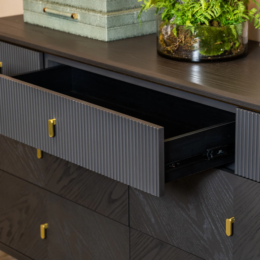 Diletta Ebony Tall Chest - Image 4