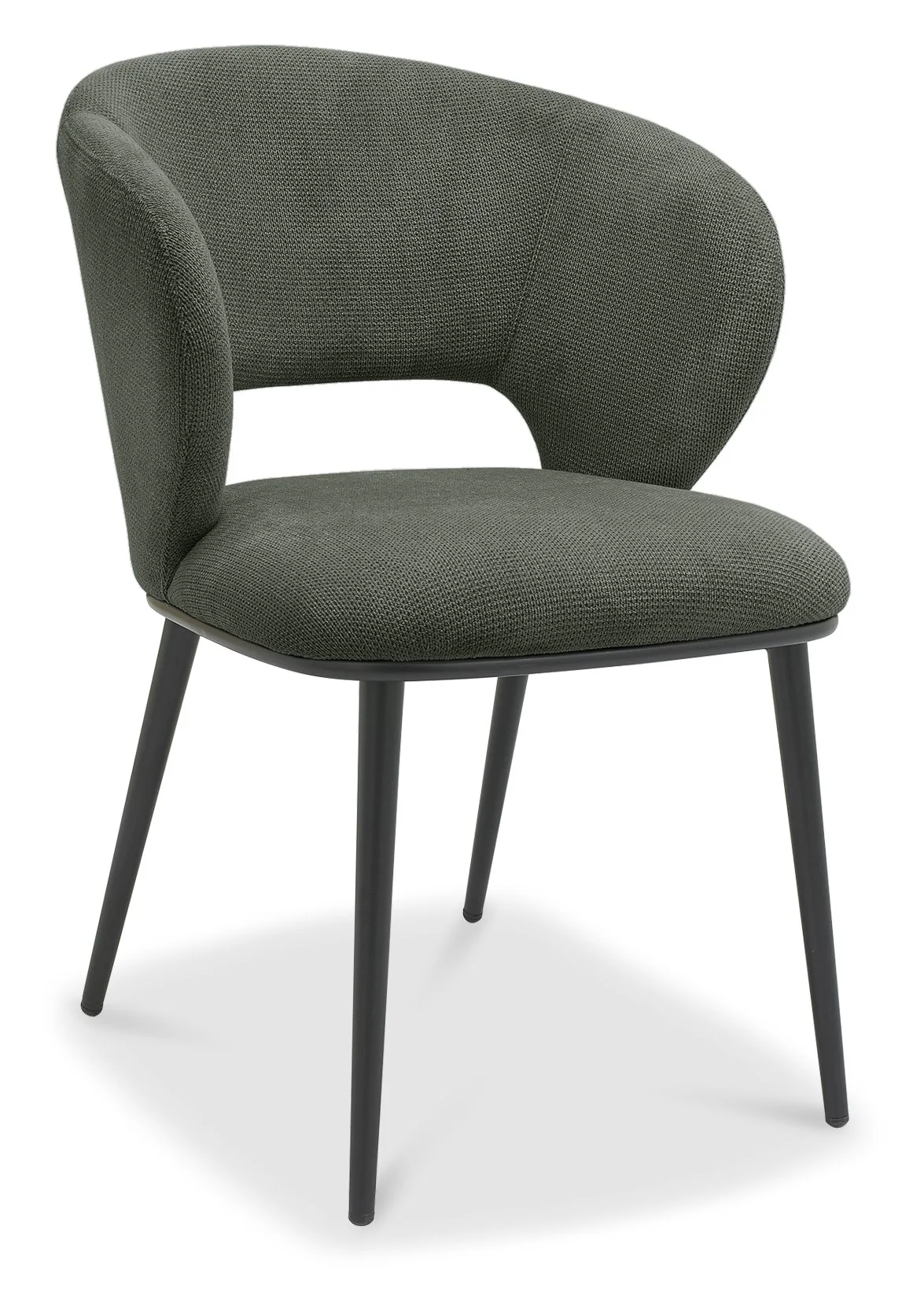 Genoa Green Fabric Dining Chair - Image 2