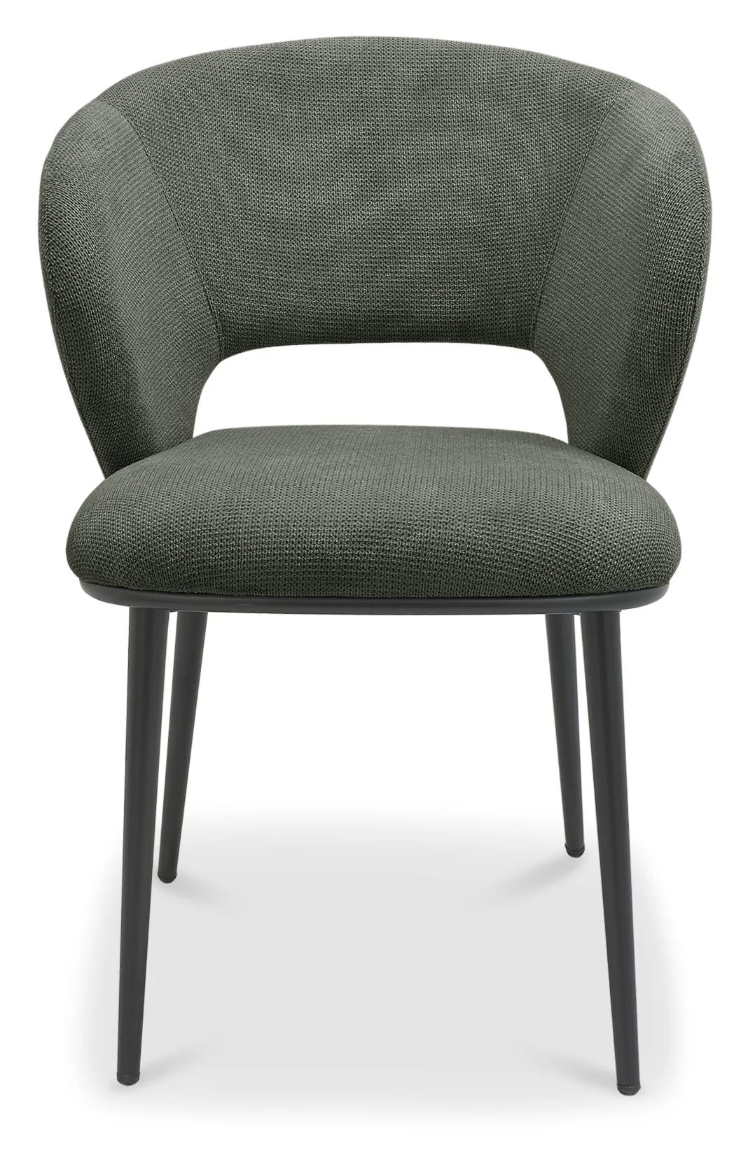 Genoa Green Fabric Dining Chair - Image 3