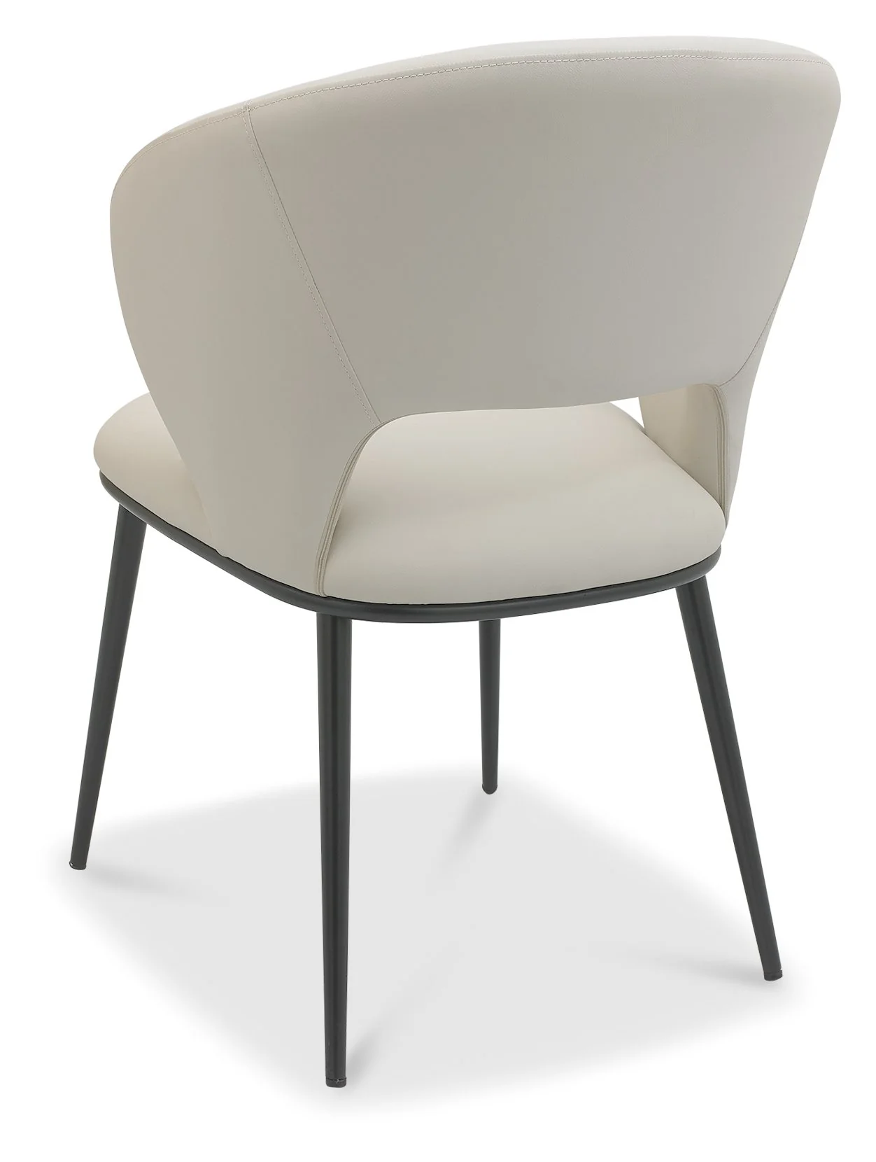 Genoa Ivory Faux Leather Dining Chair - Image 3