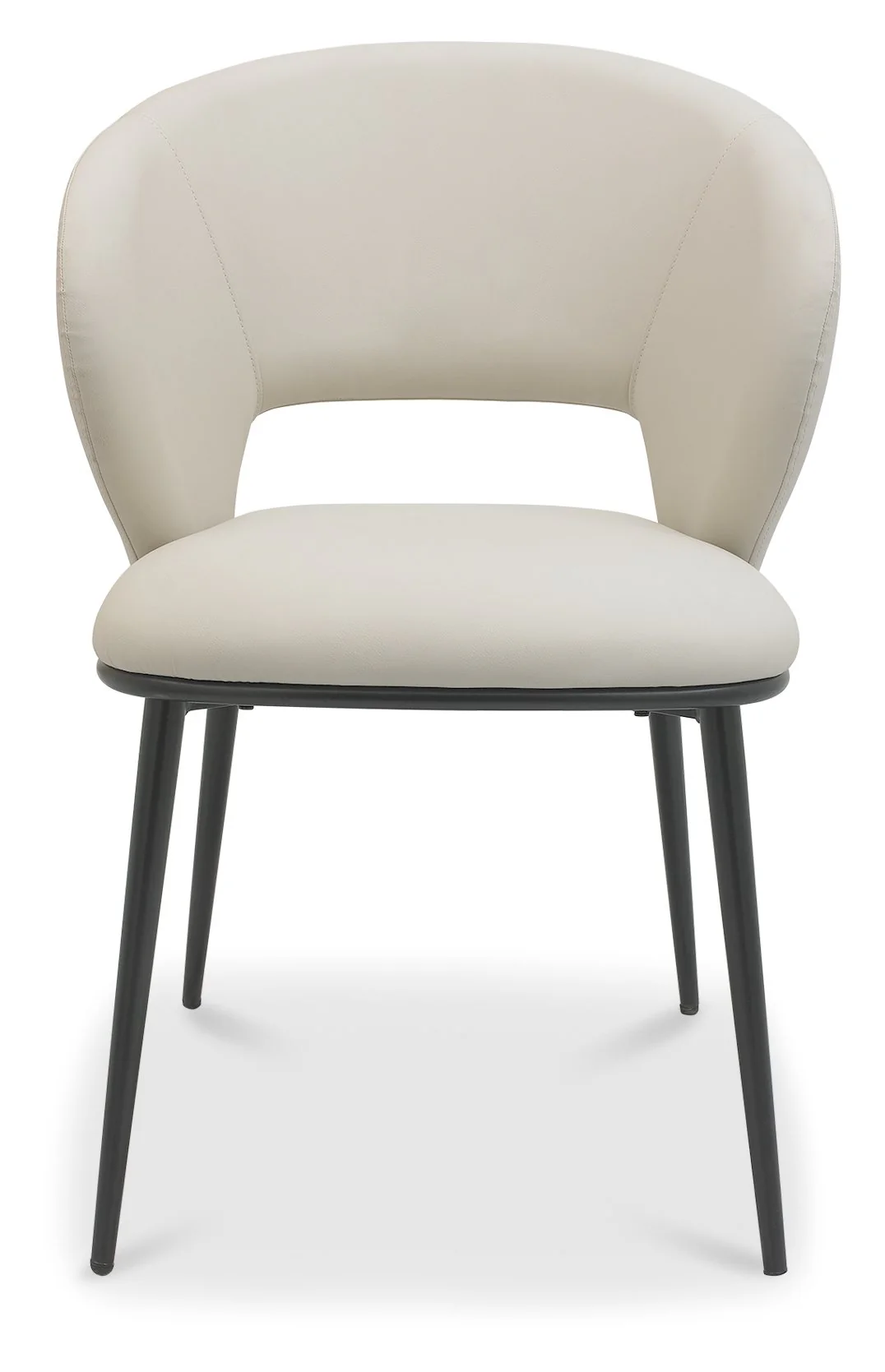 Genoa Ivory Faux Leather Dining Chair - Image 4
