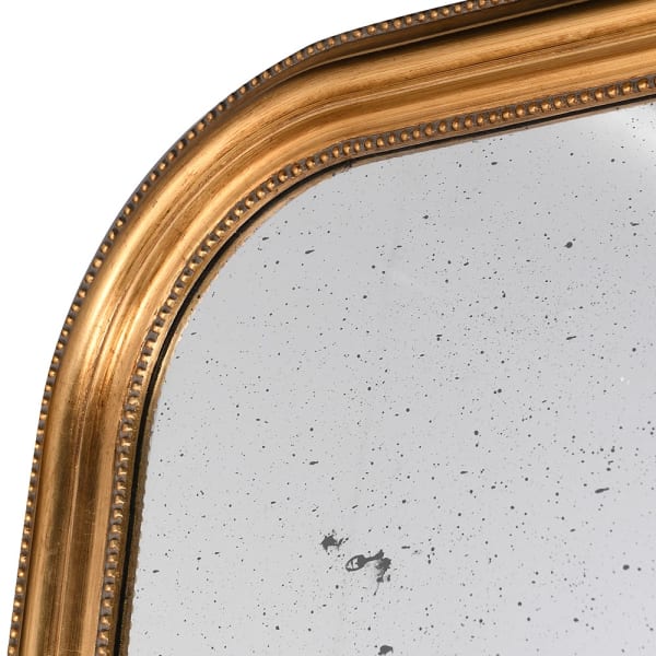 Gold Frame Distressed Wall Mirror - Image 2