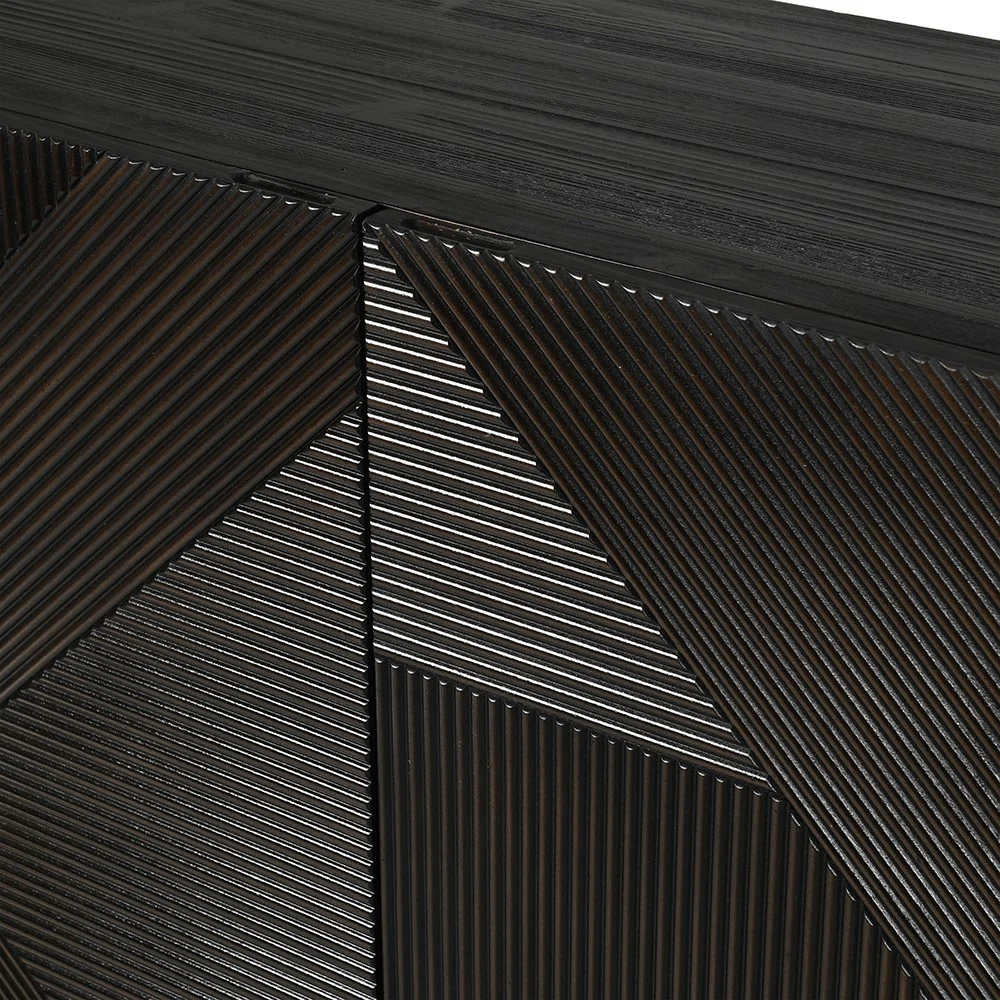 Milan Abstract Fluted 4 Door Sideboard - Image 2