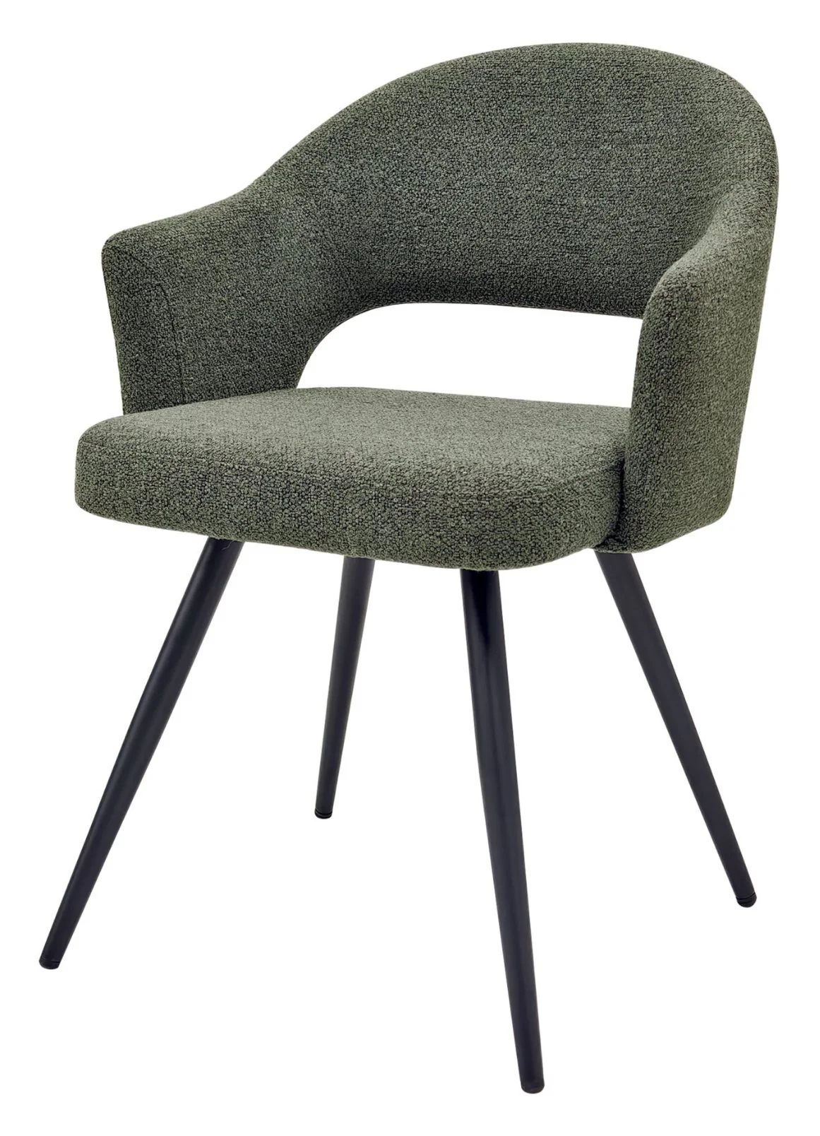 Modena Green Boucle Dining Chair - Image 2
