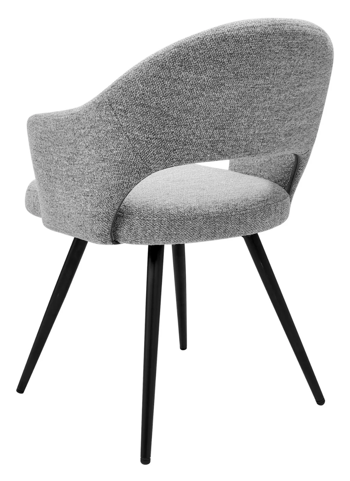 Modena Grey Fabric Dining Chair - Image 3