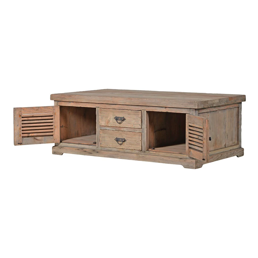 Normandy Reclaimed 2 Door 2 Drawer Coffee Table - Image 3