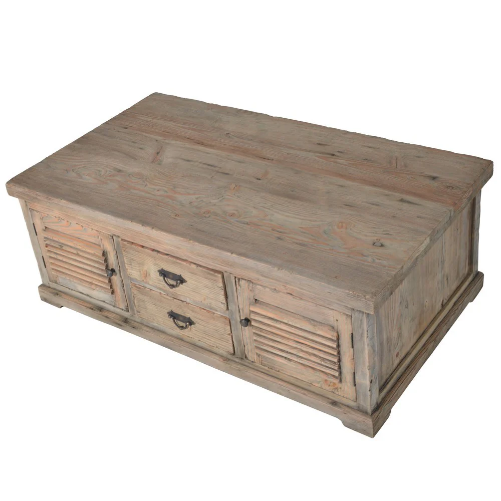 Normandy Reclaimed 2 Door 2 Drawer Coffee Table - Image 4