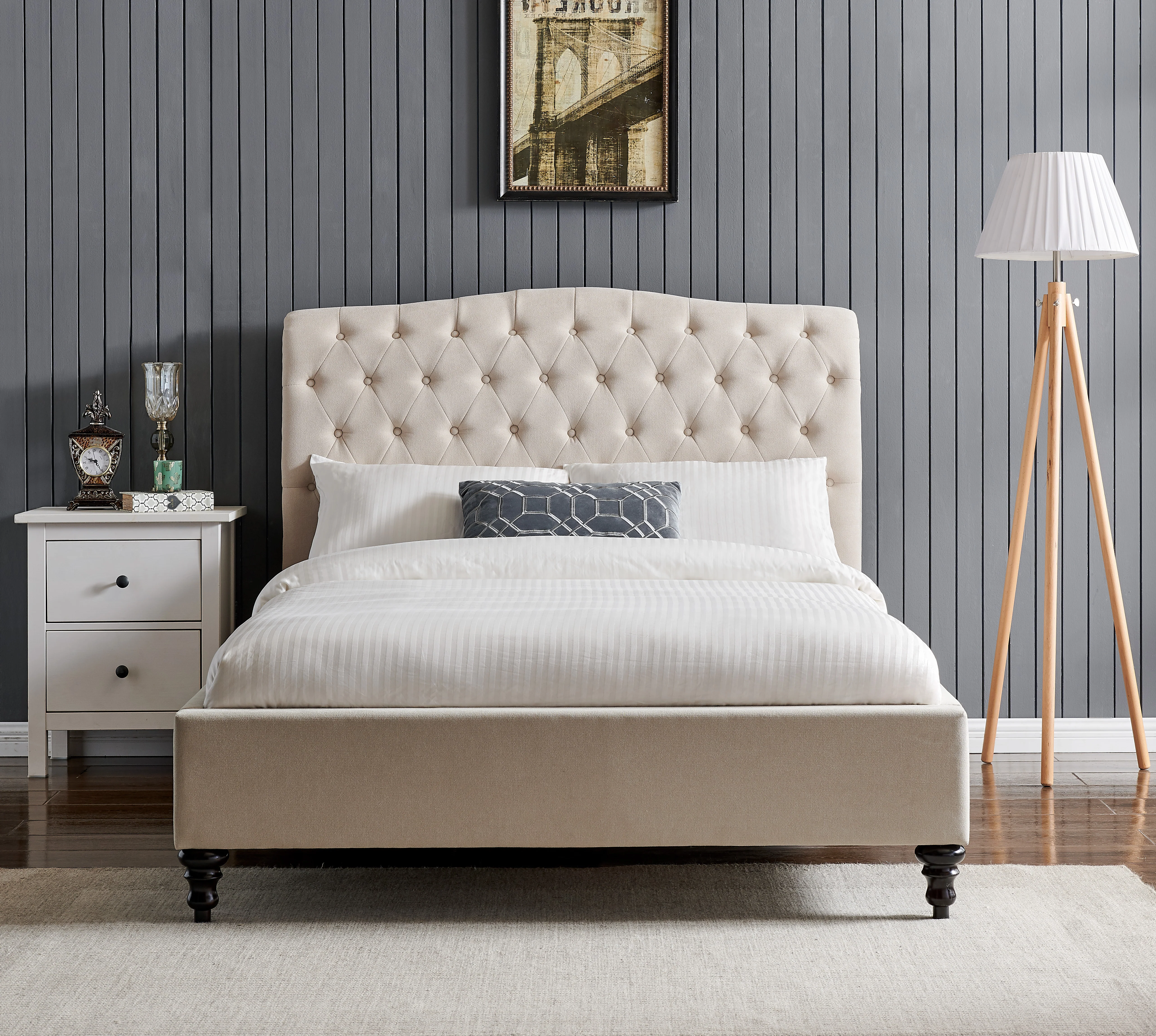 PALERMO NATURAL DOUBLE BEDFRAME