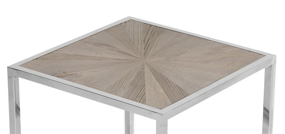 Parquet Top Square End Table - Image 2
