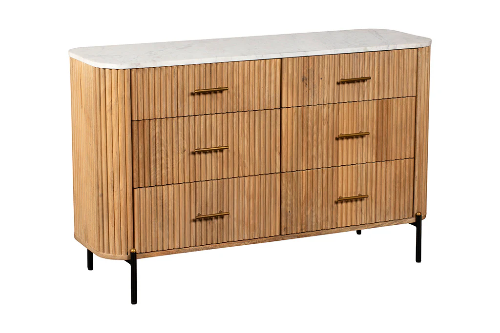 Reed 6Drawer Wide Chest - Image 2