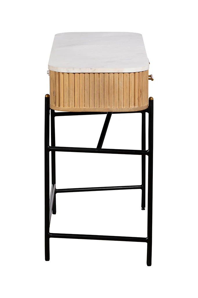 Reed Dressing Table & Stool - Image 4