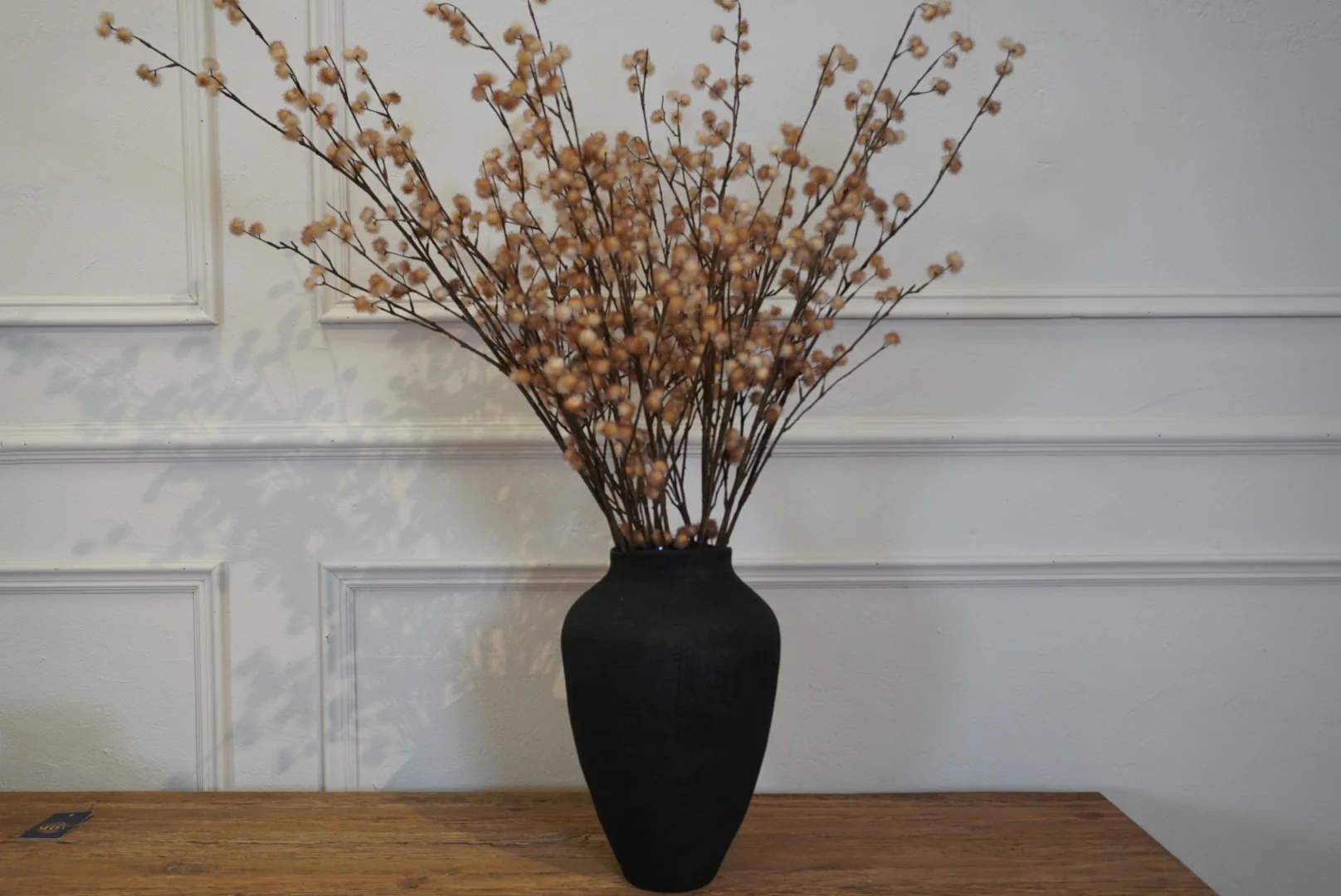 Small Black Textured Vase - Image 4