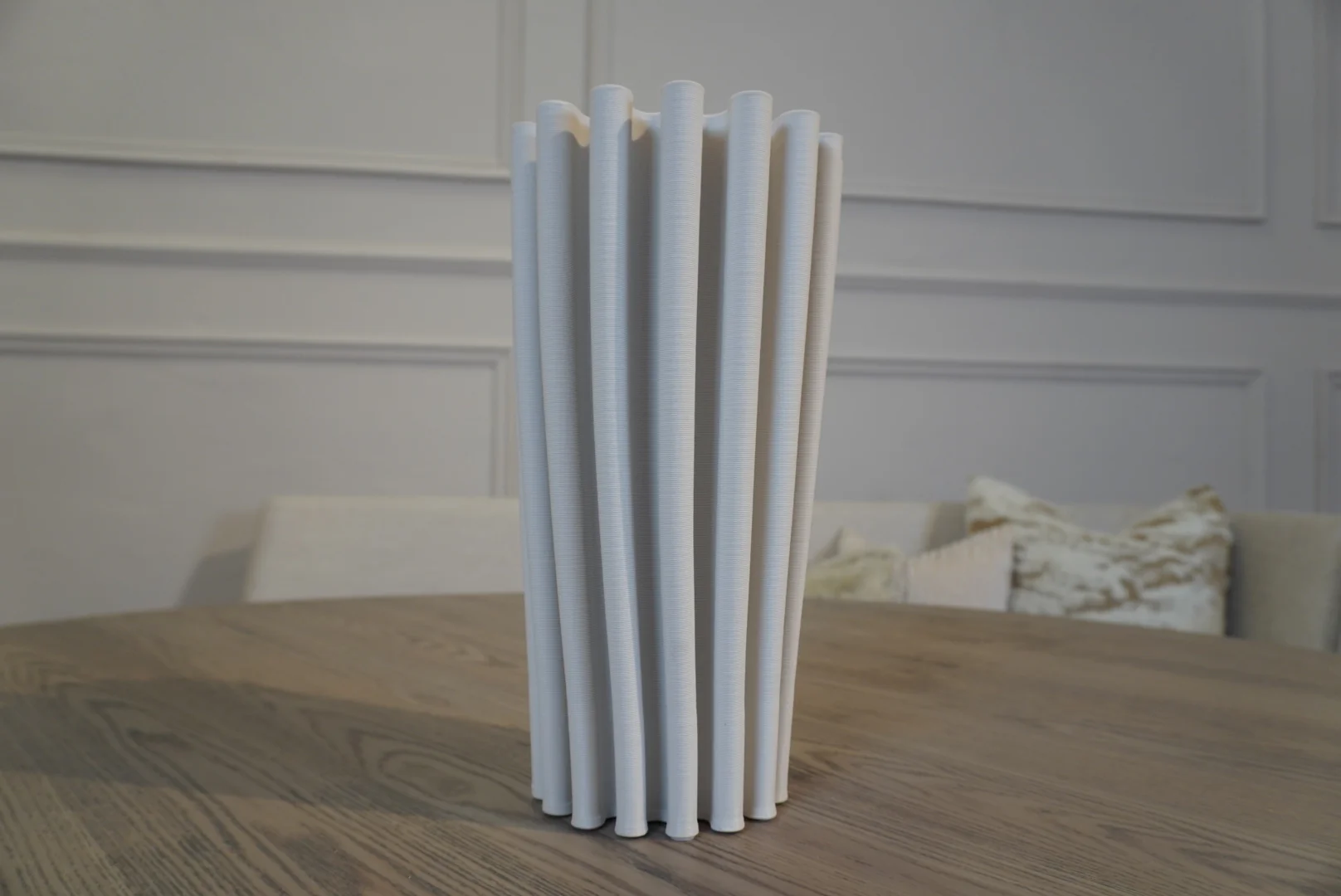 Small White Athena Vase