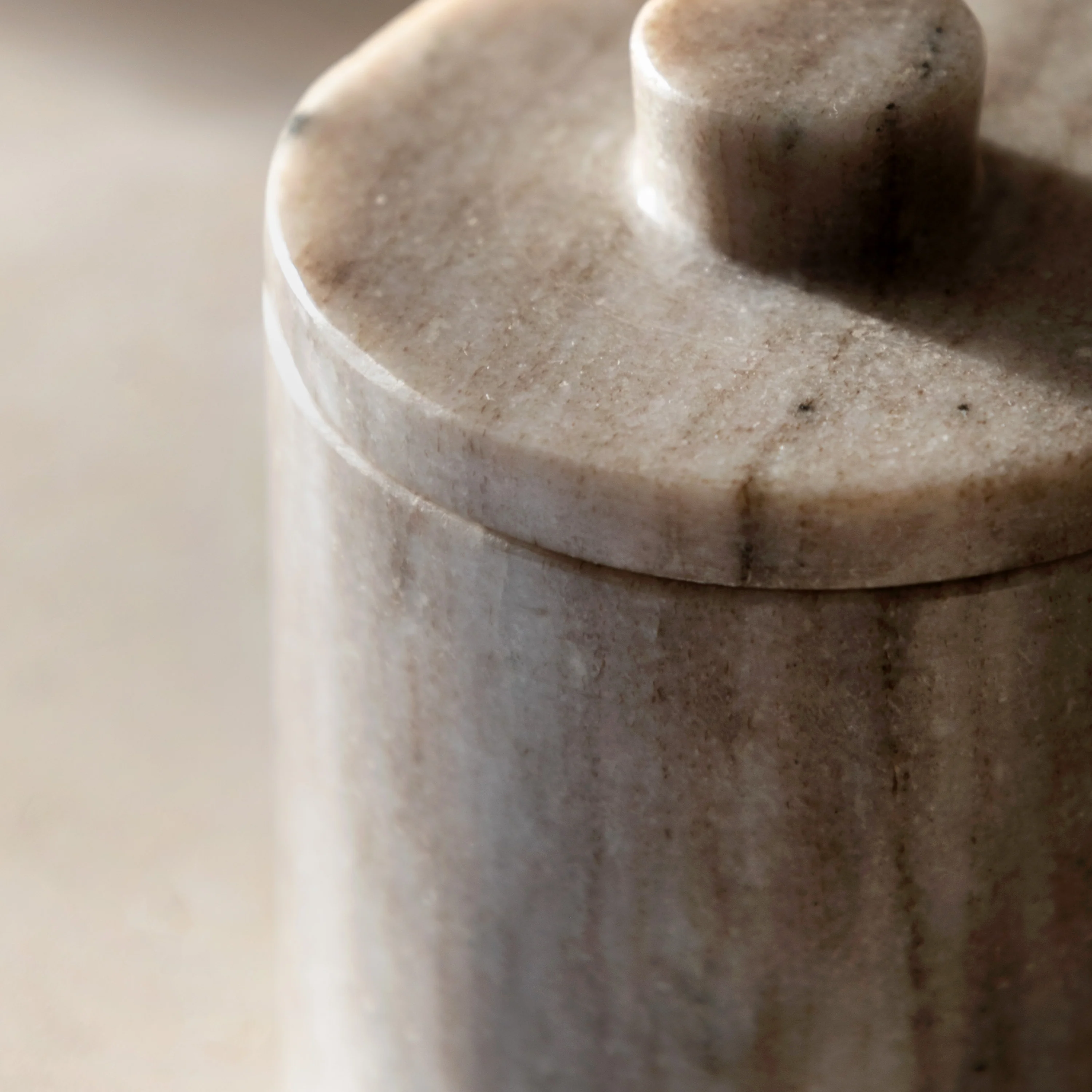 Tarragona Marble Storage Jar - Image 2