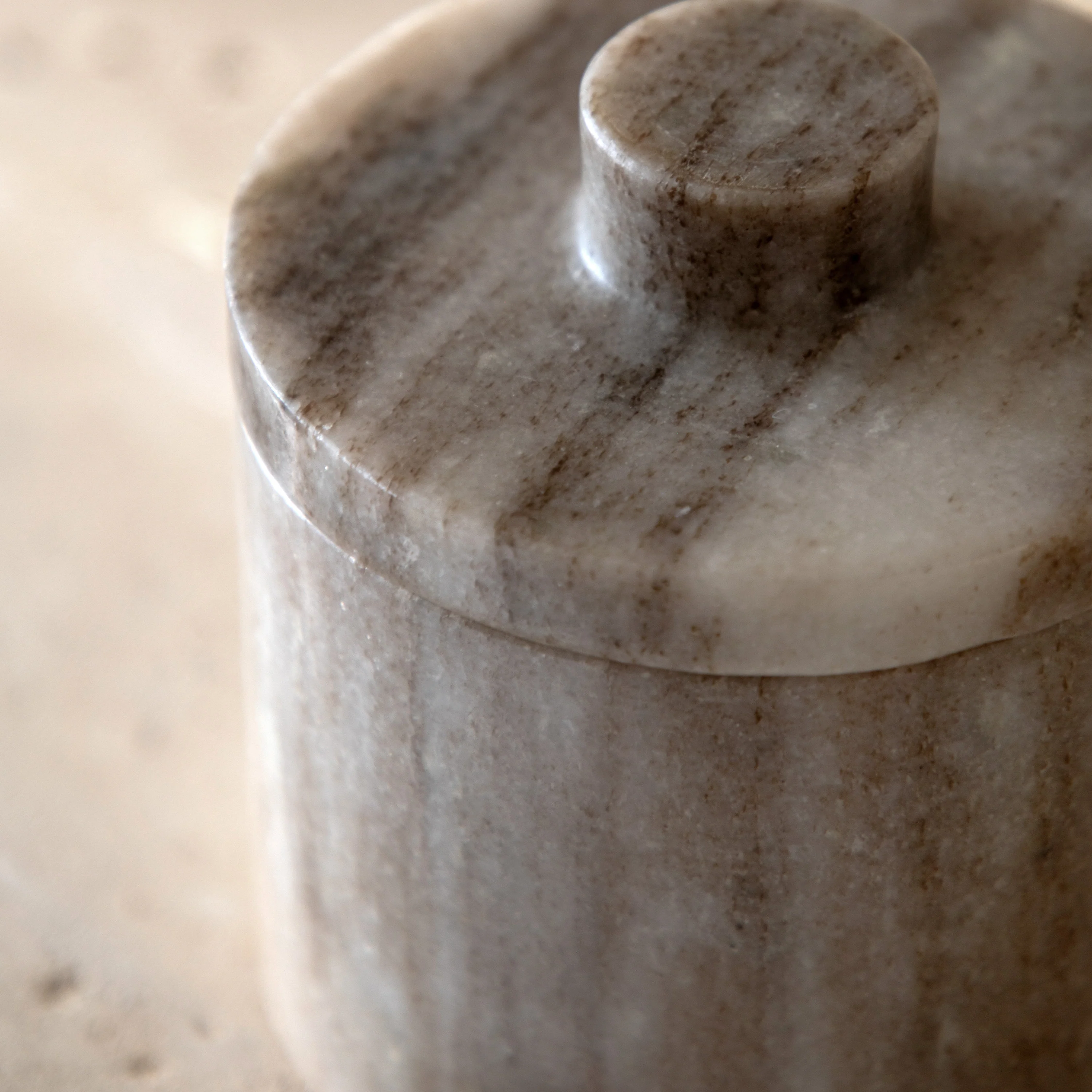 Tarragona Marble Storage Jar - Image 2