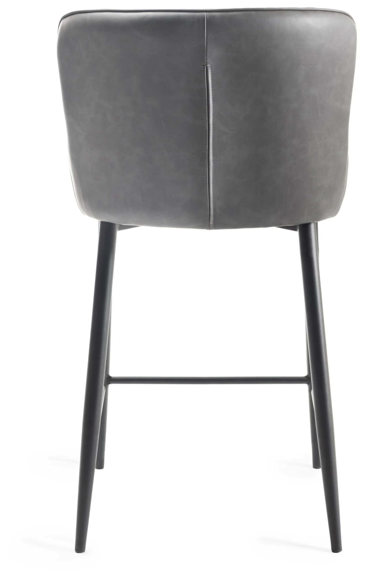 Turin Grey Faux Leather Barstool - Image 4