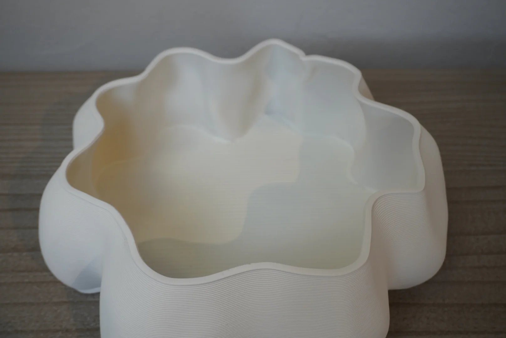 White Petal 3D Printed Bowl - Image 2